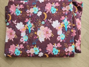 83 Jersey - blumen rosa/bordeaux